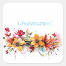Search for floral congratulations stickers For her