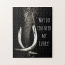 Search for black and white elephant puzzles Wildlife