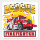 Search for cartoon firefighter stickers Rescue