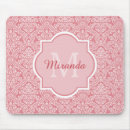 Search for white damask pattern mousepads Elegant