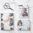 Search for adventure wrapping paper White rabbit