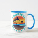 Search for tropical beach scene mugs Island