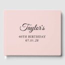 Search for 40th birthday guest books Stylish