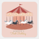 Search for pink carousel stickers Circus