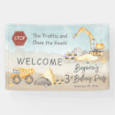 Search for construction birthday banners Stop the traffic