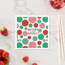 Search for red and white christmas napkins Minimalist