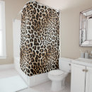 Search for leopard print shower curtains Black
