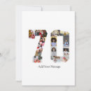 Search for 70th birthday thank you cards Black and white