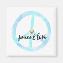 Search for peace sign magnets Heart