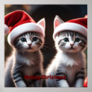Search for christmas kitten art Kitty