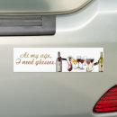 Search for glasses bumper stickers White