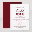 Search for spring bridal shower invitations Burgundy