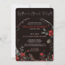 Search for goth wedding invitations Black
