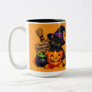 Search for cute cat design mugs Halloween