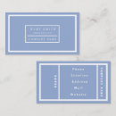 Search for serene business cards Simple