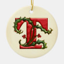 Search for letter t christmas tree decorations Initial