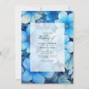 Search for shades of blue wedding invitations Botanical
