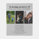 Search for memorial photo blankets Tribute