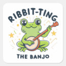 Search for playing banjo stickers Frog