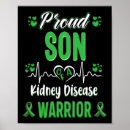 Search for kidney disease green ribbon posters Warrior
