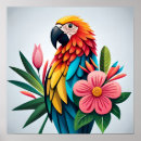 Search for colourful parrot posters Floral