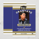 Search for royal blue and gold graduation invitations College