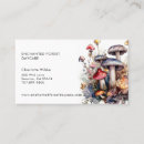 Search for mushroom business cards Forest