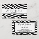 Search for zebra print business cards Pattern