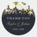 Search for gold thank you wedding stickers Watercolor