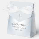 Search for first communion favour boxes Dusty blue