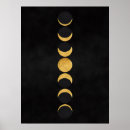 Search for moon phases posters Black
