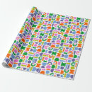 Search for geometric shapes wrapping paper Colourful