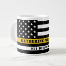 Search for 911 mugs Thin gold line
