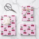 Search for food design wrapping paper Cherries