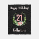 Search for girl birthday blankets Black