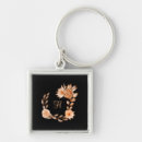 Search for peach colour key rings Flowers