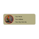 Search for scarlet return address labels Tanager