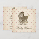 Search for vintage pram baby shower invitations Modern