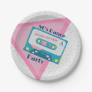 Search for cassette tape paper plates Party