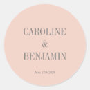 Search for pink and gray wedding stickers Elegant