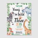 Search for wild safari birthday invitations Zebra