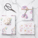 Search for unicorn birthday wrapping paper Purple