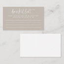 Search for newlywed advice cards Bucket list