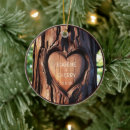 Search for wood heart christmas tree decorations Vintage