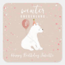 Search for one year old girl stickers Winter onederland
