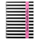 Search for black and white stripes notebooks Contemporary