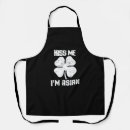 Search for kiss me im irish aprons Shamrock