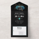 Search for teal rose wedding invitations Gold