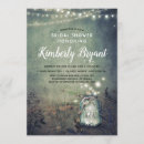 Search for evening bridal shower invitations Rustic