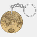 Search for vintage world map key rings Old